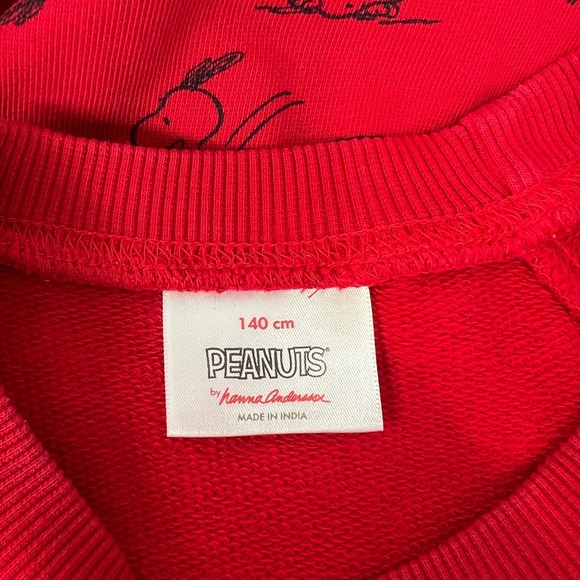 Hanna Andersson x Peanuts Snoopy Crewneck Sweater Size 10 (140) AOP - Picture 6 of 7